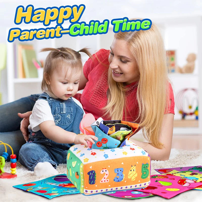 Montessori Pull Along Magic Tissue Box Toys
